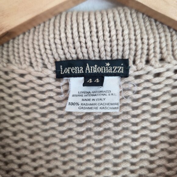 Lorena Antoniazzi Cashmere longline knit cardigan sweater jacket - Picture 3 of 11